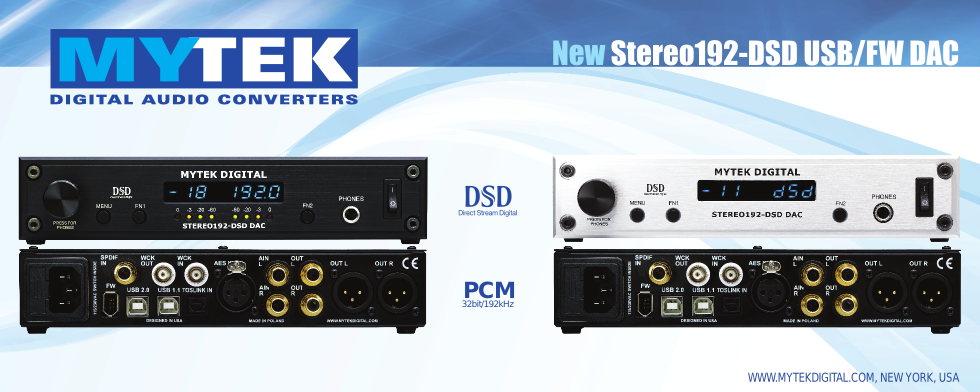 Mytek Stereo192-DSD DAC In Linux